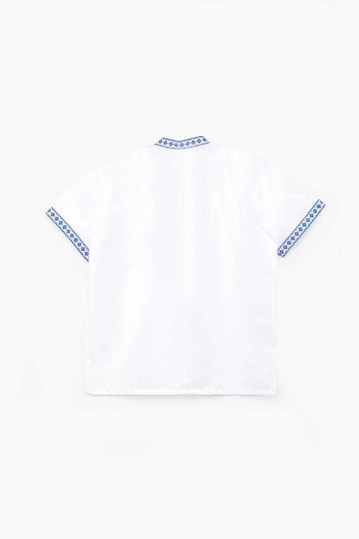 Фото Рубашка-вышиванка с коротким рукавом 98 КОЗАК Синий (2000902728475S)