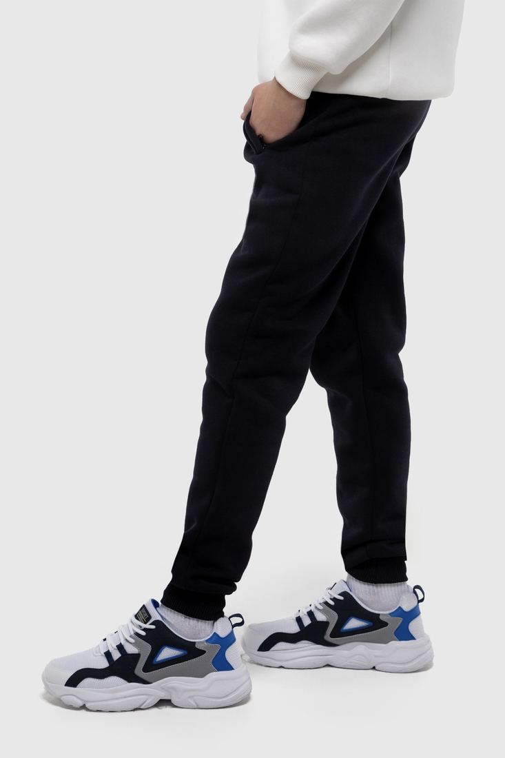 Фото Спортивні штани з принтом для хлопчика Atescan 1105 176 см Темно-синій (2000990262912W)