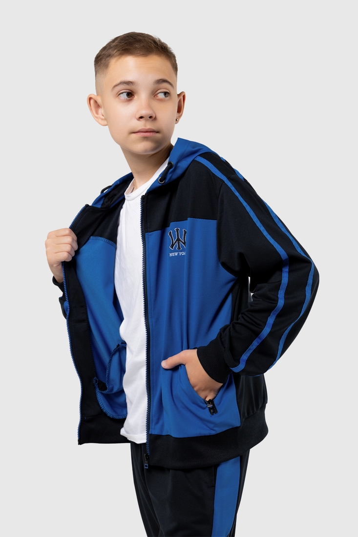 Фото Спортивный костюм для мальчика S&D XD019 кофта + штаны 164 см Электрик (2000989958017D)