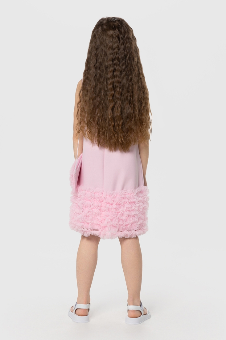 Фото Сукня бальна з візерунком для дівчинки Wecan 24087 152 см Рожевий (2000990257352A)