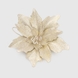 Новогоднее украшение "Цветок большой" Dashuri 14 см Бежевый (2000990125712)(NY) Фото 2 из 3