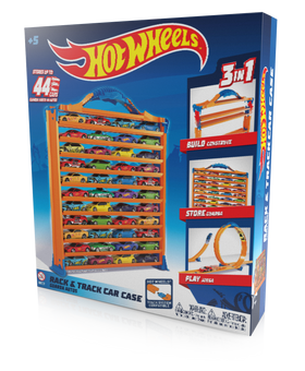 Ігровий гараж з доріжками для зберігання машинок Hot Wheels HWCC9 (4893825028917)