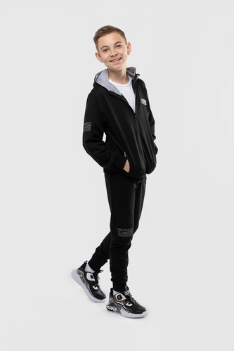 Фото Спортивный костюм для мальчика MAGO 244006 кофта + штаны 158 см Черный (2000989919193D)