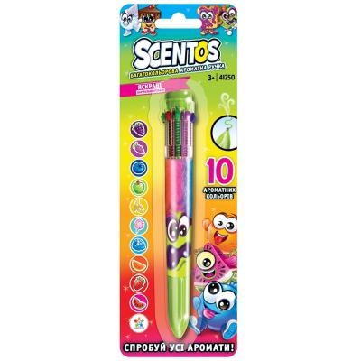 Багатобарвна ароматна кулькова ручка Scentos 41250 Чарівний настрій 10 кольорів (8463760412506)