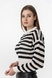 Джемпер з візерунком жіночий Femme 2020 One Size Молочно-чорний (2000990221421D) Фото 6 з 15