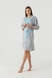 Комплект халат+сорочка жіночий Sevgi 679 XL Сіро-блакитний (2000990512680A) Фото 1 з 22