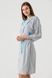 Комплект халат+сорочка жіночий Sevgi 679 XL Сіро-блакитний (2000990512680A) Фото 4 з 22