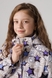 Куртка для дівчинки Snowgenius D639-07 140 см Бежевий (2000990235466D) Фото 3 з 15