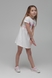 Платье с принтом для девочки Baby Show 23-3092 110 см Молочный (2000989449003S) Фото 8 из 13