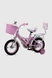 Велосипед детский DOUMOER LH112979 12" Розовый (2000990403445) Фото 2 из 14