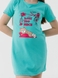 Ночная рубашка для девочки Mini Moon 6391 158-164 см Бирюзовый (2000990526861A) Фото 2 из 13