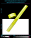 Светоотражатели Slap браслеты с бархатной подкладкой 3*34 см LM-0016-yellownologo Желтый (2000989326366) Фото 1 из 2