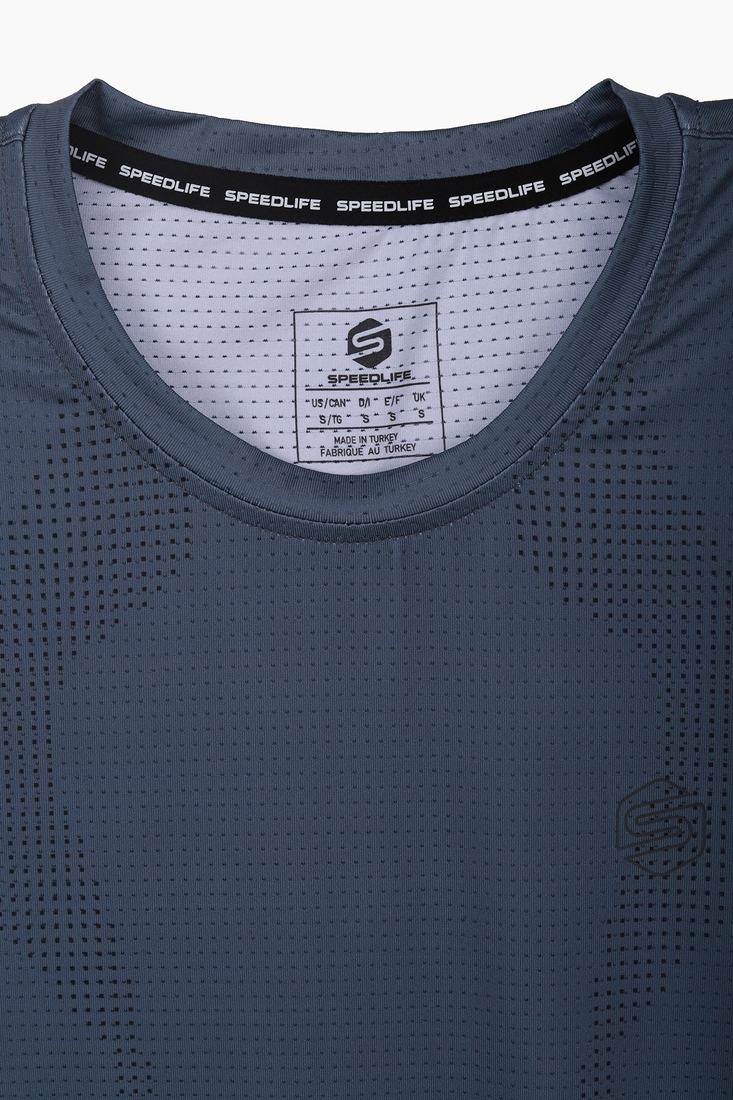 Фото Фитнес футболка однотонная мужская Speed Life XF-1506 2XL Серый (2000989516491A)
