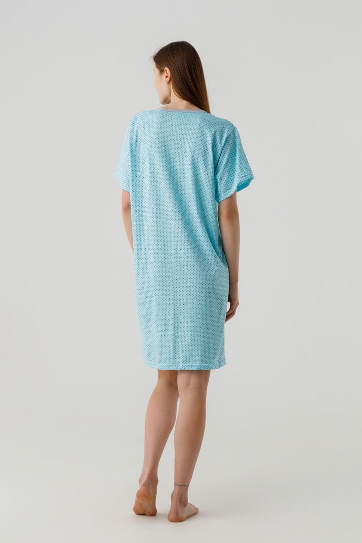 Фото Комплект халат+сорочка жіночий Sevgi 679 XL Сіро-блакитний (2000990512680A)