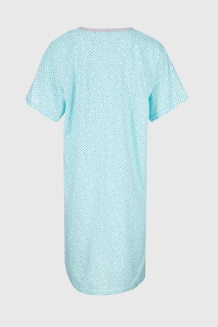 Фото Комплект халат+сорочка жіночий Sevgi 679 XL Сіро-блакитний (2000990512680A)