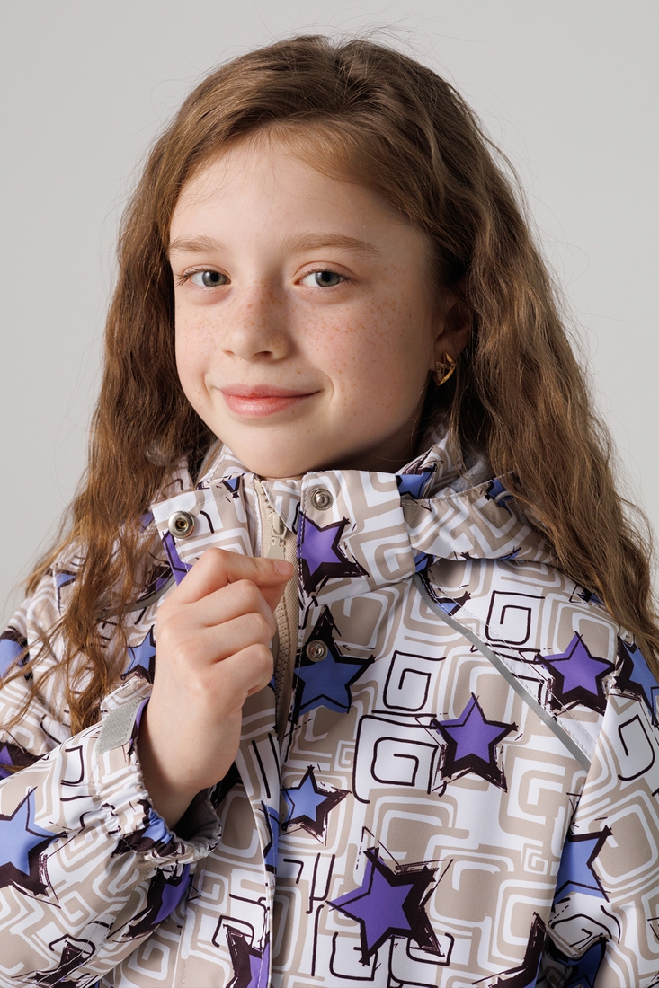 Фото Куртка для девочки Snowgenius D639-07 140 см Бежевый (2000990235466D)