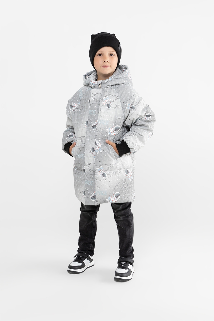 Фото Куртка для хлопчика XZKAMI 1325 86 см Сірий (2000989668145W)