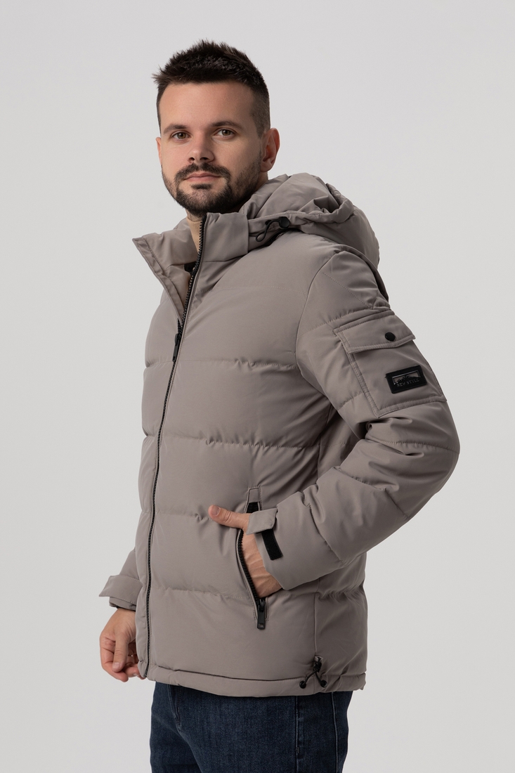 Фото Куртка зимова чоловіча 666-9 4XL Бежевий (2000990138460W)