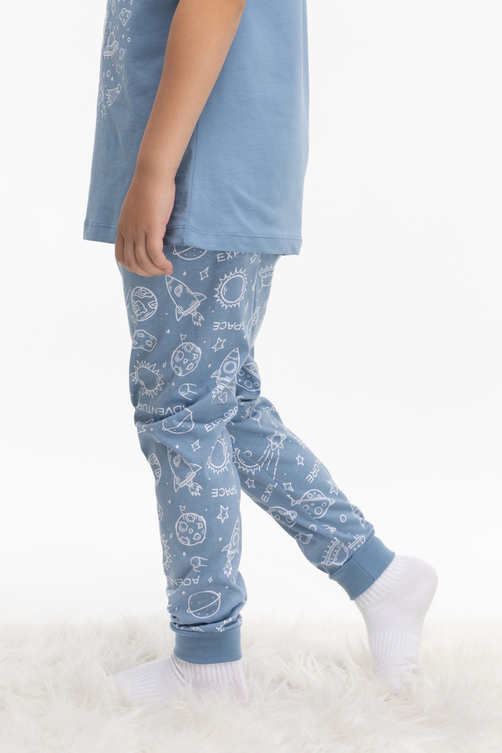 Фото Пижамные штаны для мальчика Kilic DH-21 5-6 лет Синий (2000989739869S)