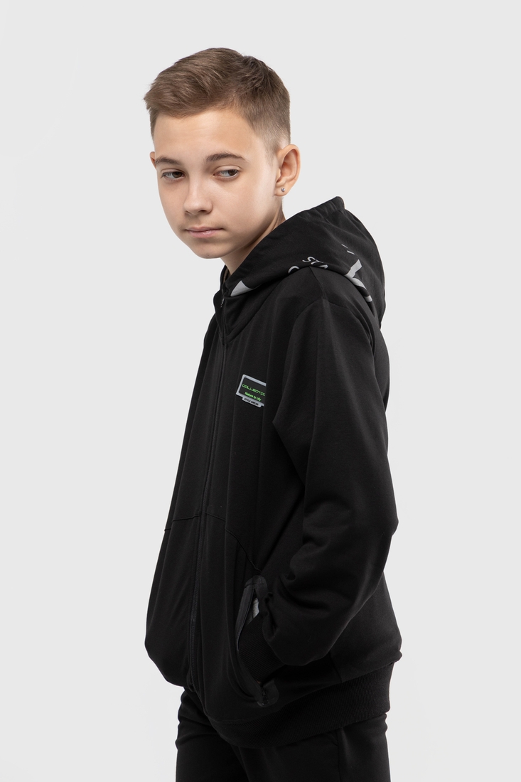 Фото Спортивний костюм для хлопчика MAGO 244006 кофта + штани 140 см Чорний (2000989919162D)