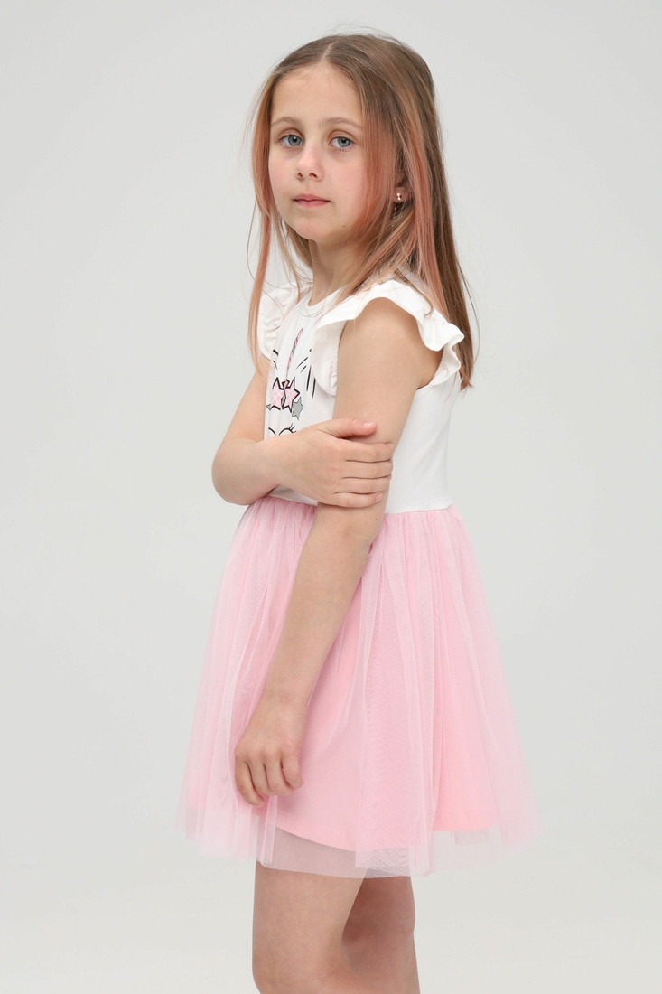 Фото Платье для девочки Breeze 1395 с принтом 116 см Розовый (2000989654735S)