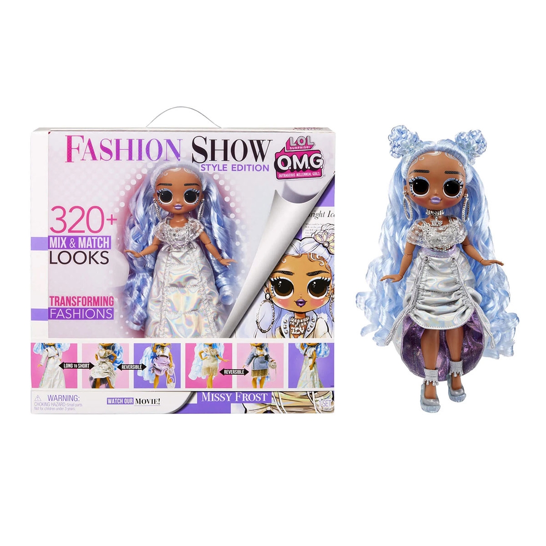 Фото Игровой набор с куклой L.O.L. SURPRISE! серии "O.M.G. Fashion Show" – СТИЛЬНАЯ МИССИ ФРОСТ 584315 25 см Разноцветный (6900007303279)