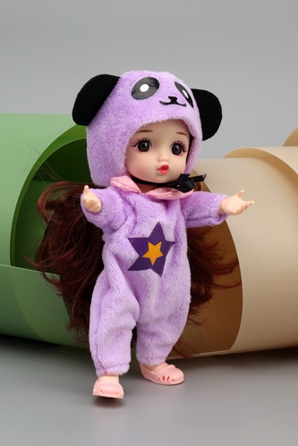 Фото Кукла с брелком DH2283A Фиолетовый (2000989375173)