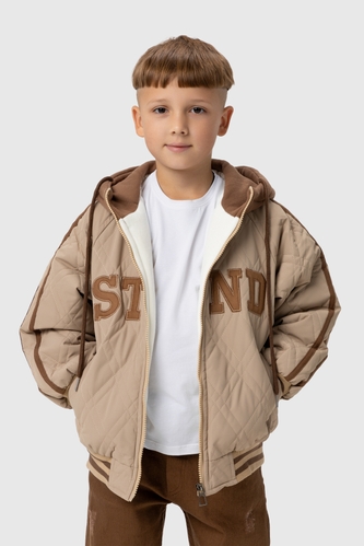 Фото Куртка для мальчика XZKAMI 8892 134 см Бежевый (200098999984993D)