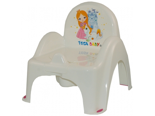 Фото Горшок - стульчик "Принцесса" с музыкой (белый) / "TEGA" PO-054-103 (2000903453314)