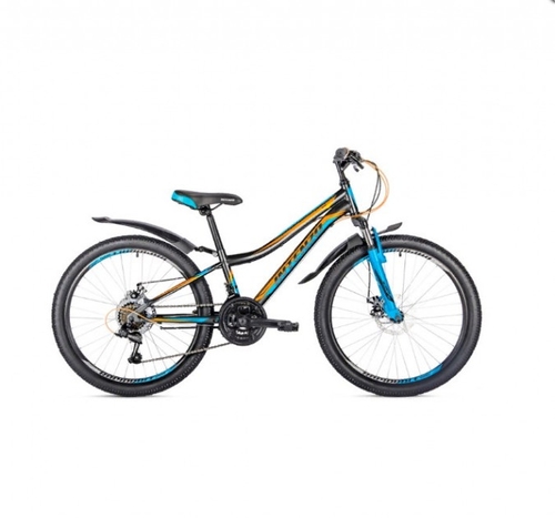 Фото Велосипед NITRO DISK24 Черно-оранжевый с синим (2000904043378)