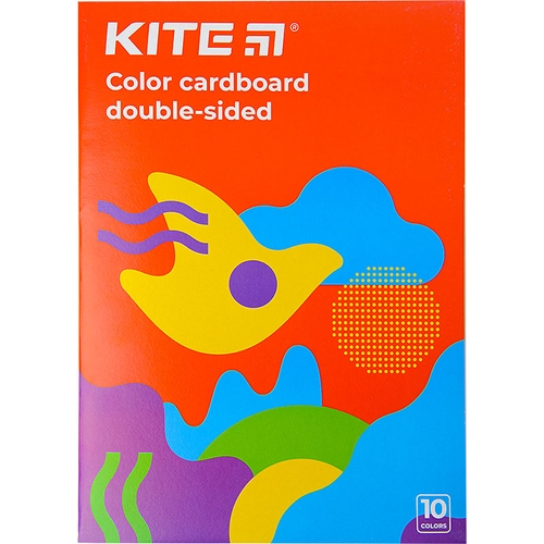 Фото Картон кольоровий А4/10 "Kite"10 кольор. двосторонній "Kite Fantasy" K22-255-2 (4063276131218)
