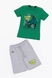 Костюм для мальчика Hees HS-78 футболка + шорты 128 см Зеленый (2000989622666S) Фото 9 из 18