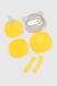 Набір дитячого силіконового посуду wo di WD5298 Жовтий (2000990385758) Фото 3 з 5
