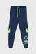 Спортивні штани для хлопчика манжет з принтом Hees 2035 140 см Петроль (2000990162274W) Фото 8 з 13