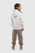 Спортивні штани однотонні дитячі AZN 851 128 см Бежевий (2000990215673W) Фото 2 з 8