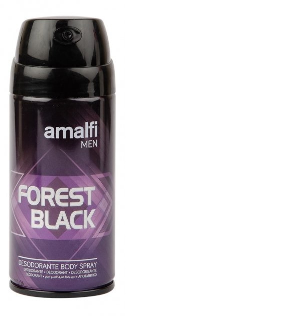 Фото Дезодорант мужской Amalfi Men Forest Black 150 мл (8414227693617A)