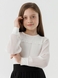 Блуза однотонная для девочки Perix 5017 152 см Молочный (2000990479617D) Фото 1 из 12