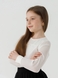 Блуза однотонна для дівчинки Perix 5017 152 см Молочний (2000990479617D) Фото 2 з 12