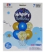 Фото Набор воздушных шариков Happy birthday 1212-12 Синий (2000990671561)