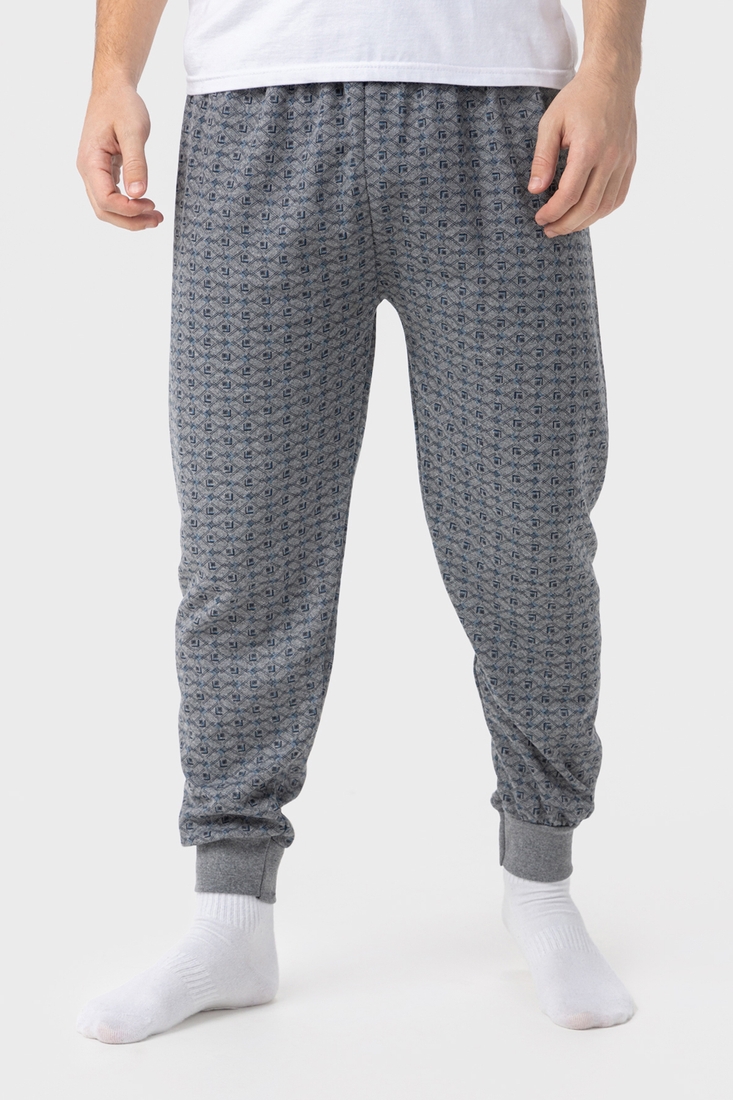Фото Пижамные брюки мужские KESIMOGLU Ромб/серый XL Серый (2000990246042А)