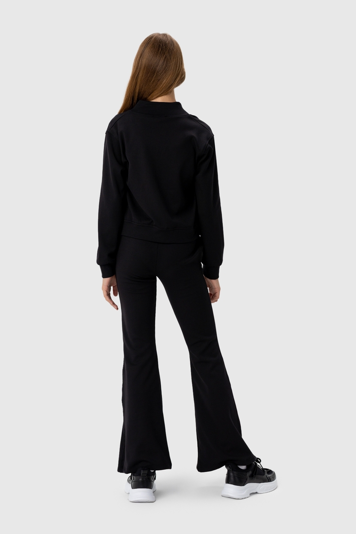 Фото Костюм (кофта+штани кльош) для дівчинки Viollen 2188 164 см Чорний (2000990091789D)