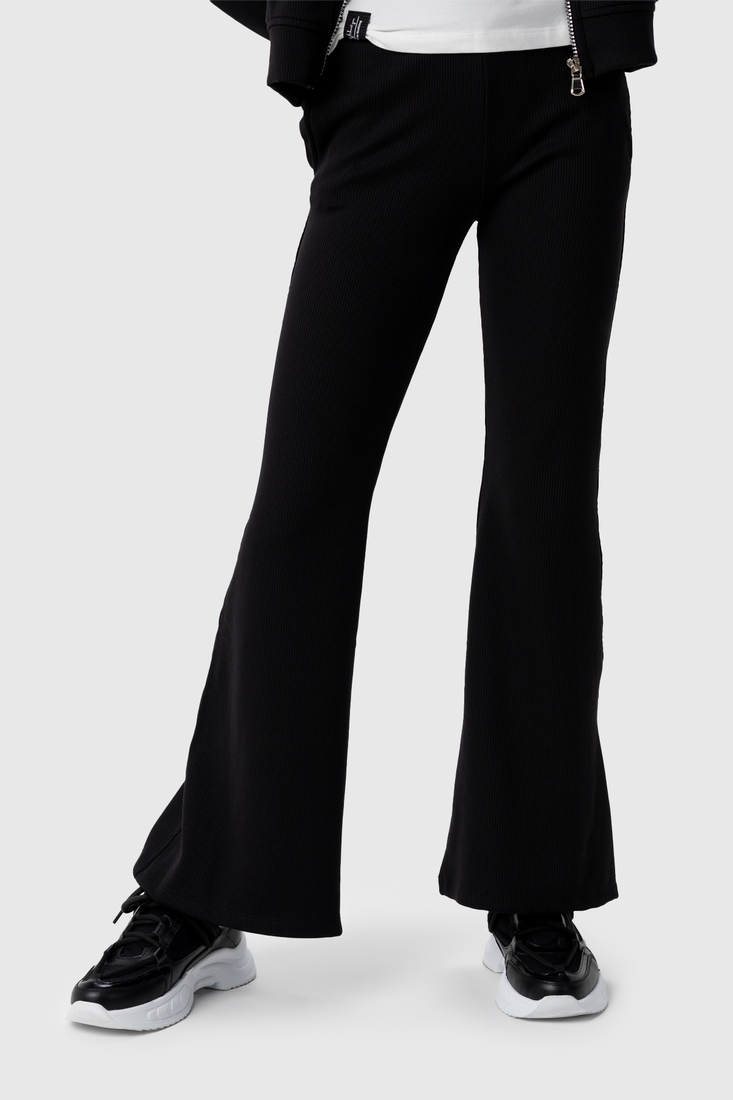 Фото Костюм (кофта+штани кльош) для дівчинки Viollen 2188 164 см Чорний (2000990091789D)
