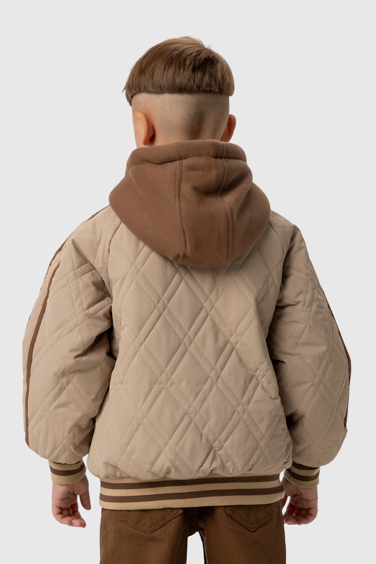 Фото Куртка для хлопчика XZKAMI 8892 134 см Бежевий (2000989984993D)