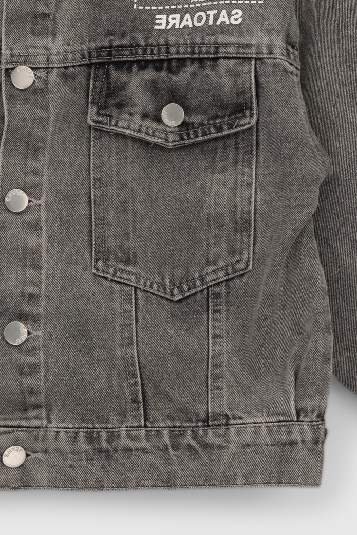 Фото Куртка джинсовая для мальчика 6813 164 см Серый (2000990306982D)