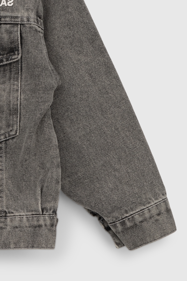 Фото Куртка джинсова для хлопчика 6813 164 см Сірий (2000990306982D)