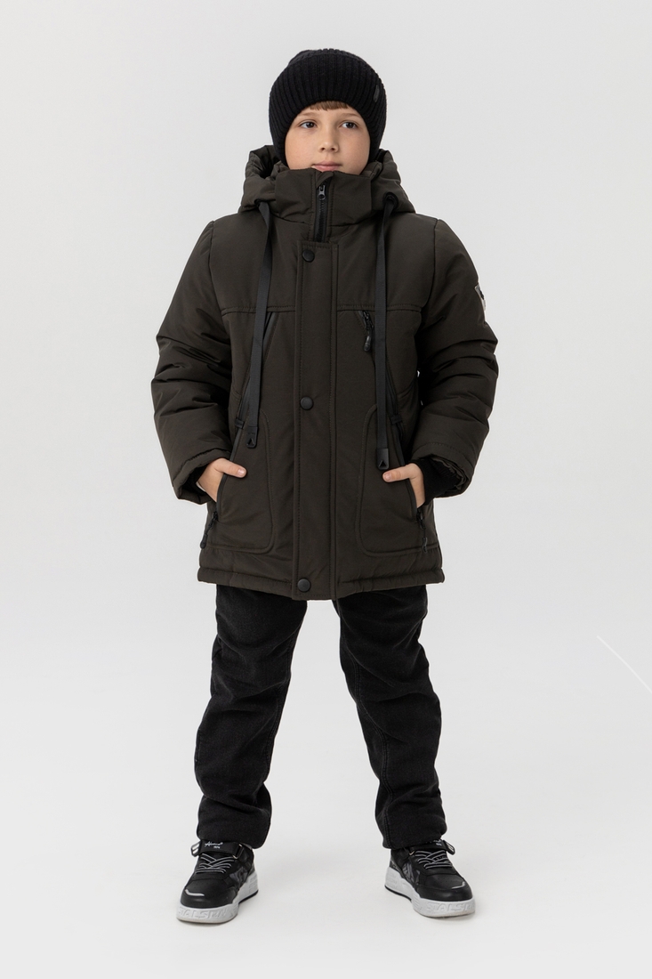 Фото Куртка зимова для хлопчика ОШЕН Jasper 146 см Хакі (2000989553175W)