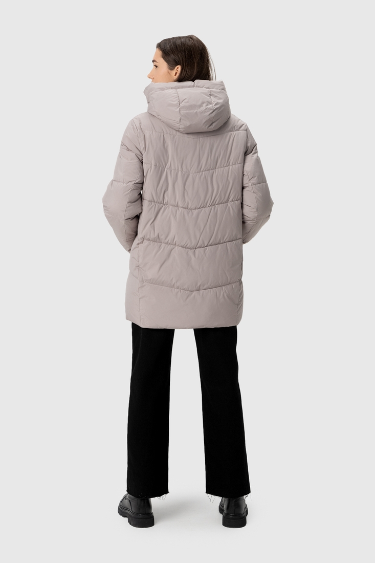Фото Куртка зимова жіноча Meajiateer 23158 XL Капучино (2000989867876W)