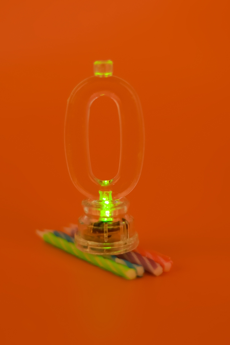 Фото Набір свічки +цифра LED "Maxi" 0 що світиться MX701007-0 (123456789167)