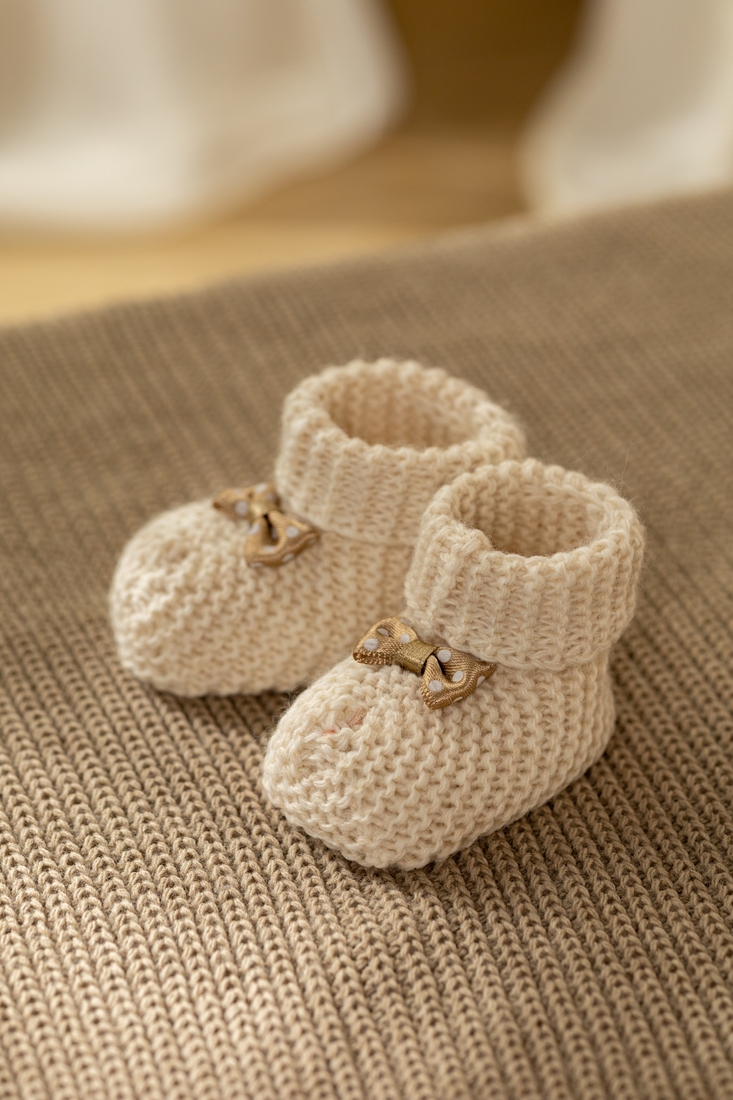 Фото Пинетки для новорожденных Mini Papi 100 One Size Бежевый (2000990023179W)