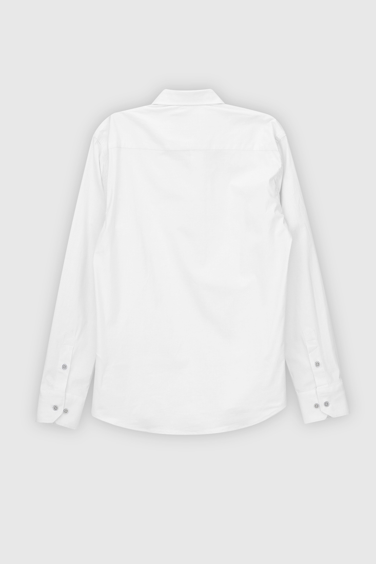 Фото Рубашка однотонная мужская Redpolo 3848 2XL Белый (2000990180155D)